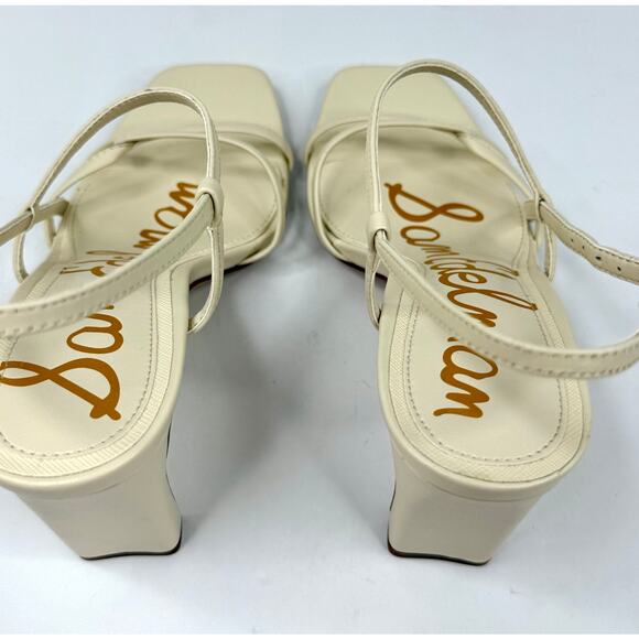 Sam Edelman Women's Emmie Strappy Dress Heels 5.5M Modern Ivory Leather NWT - Picture 4 of 8